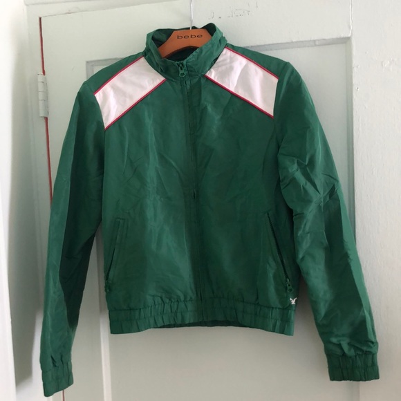 Retro-style Green Track Jacket - Picture 1 of 6